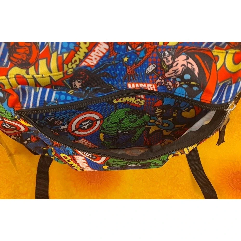 NEW Marvel SuperHero Backpack‎ IronMan Hulk Cpt America Thor Spiderman 16